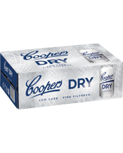 Coopers Dry 4.2% Lager Cans 375ml  24 Case