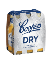 Coopers Dry Bottles 355ml  6 Pack