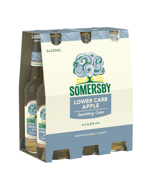 Somersby Low Carb Apple Cider 330ml Bottles  6 Pack