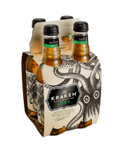 The Kraken Black Spiced Rum & Dry Bottles 330ml  4 Pack