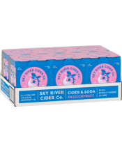 Sky River Cider Co. Cider & Soda Passionfruit Cans 330ml  24 Case