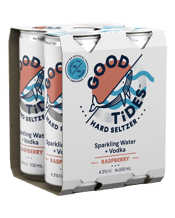 Good Tides Hard Seltzer Raspberry 4.3% 330ml  4 Pack