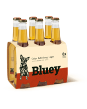 Bluey Ultra Crisp Lager Bottles 330ml  6 Pack