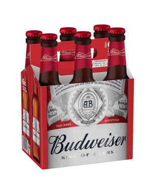 Budweiser Bottles 330ml  6 Pack