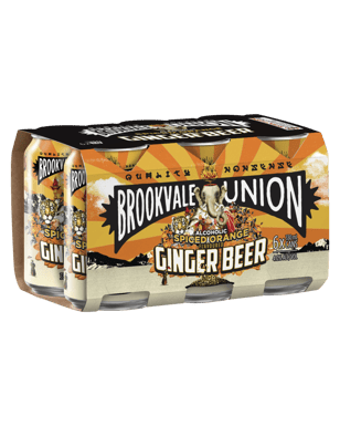 Brookvale Union Spiced Orange Ginger Beer 4% Cans 330ml  6 Pack