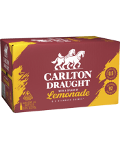 Carlton Draught Lemonade 330ml  24 Case
