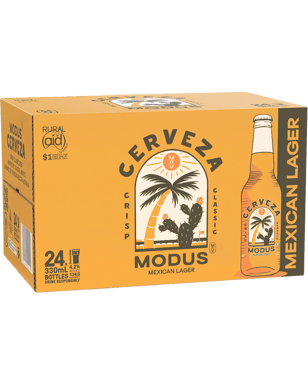 Modus Cerveza Bottles 330ml  24 Case