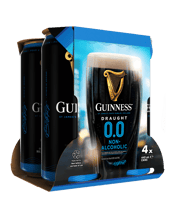 Guinness Draught 0.0 Can 440ml  4 Pack