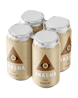 Akasha Brewing Company Mosaic Ipa 375ml  4 Pack