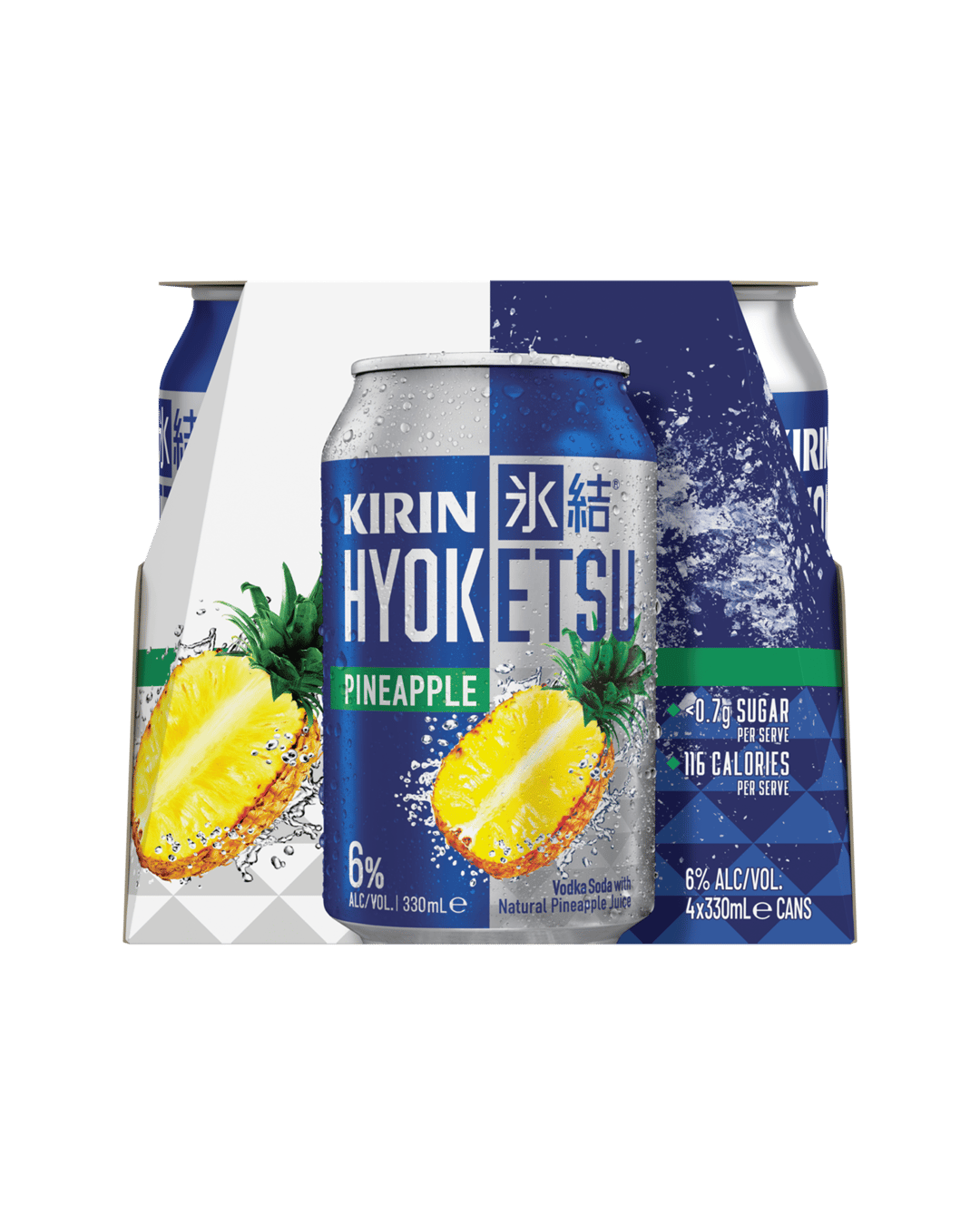 Kirin Hyoketsu Vodka Soda Pineapple Can  4X330mL