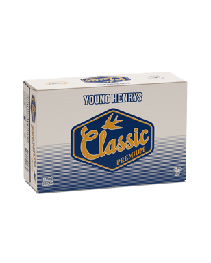 Young Henrys Classic Premium Lager Can 375ml  24 Case
