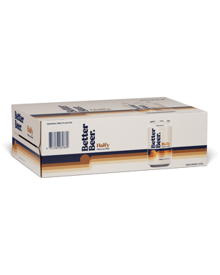 Better Beer Halfy Cans 355ml  24 Case