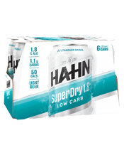 Hahn Superdry 1.8% Cans 375ml  6 Pack