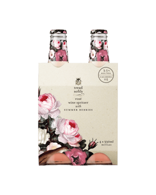 Tread Softly Rosé Summer Berries Spritzer Bottles 330ml  4 Pack