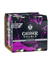 Vodka Cruiser Double Low Sugar Blackcurrant Cans  375ml  4 Pack