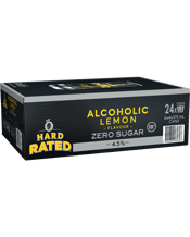 Hard Rated Zero Sugar Cans 375ml  24 Case