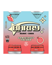 Barry Grapefruit Paloma Agave & Soda Cans 330ml  4 Pack
