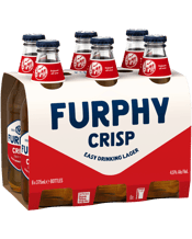 Furphy Crisp Lager Bottles 375ml  6 Pack