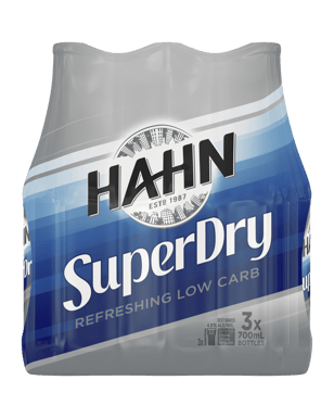 Hahn Super Dry 700ml Bottle  3 Pack