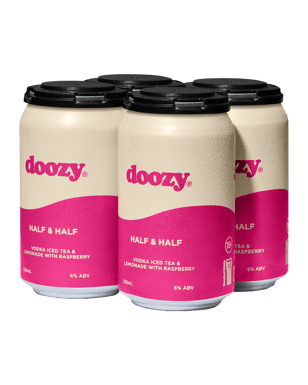 Doozy Half And Half Iced Tea Lemonade With Raspberry Can  4 Pack