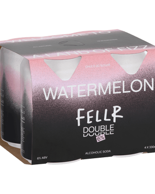 Fellr Double Watermelon 6pct 330ml  4 Pack