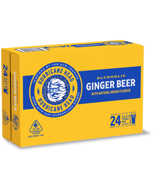 Hurricane Head Ginger Beer Mango Can 375ml  24 Case