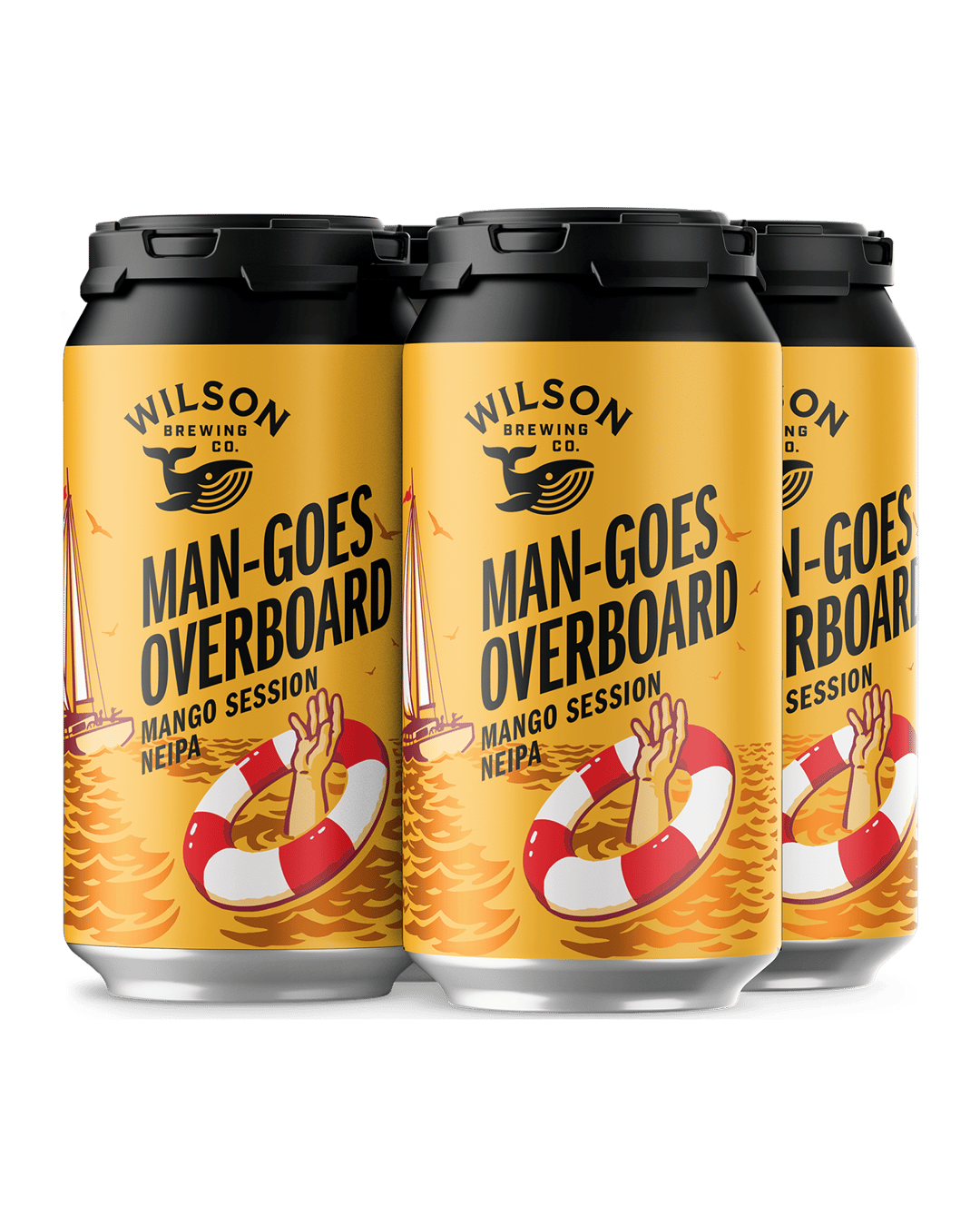 Wilson Brewing Co Man-Goes Overboard Mango Session NEIPA Cans 375mL