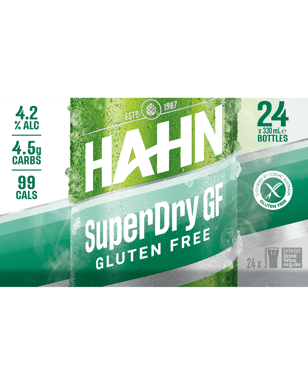 Hahn Superdry Gluten Free 330ml Bottle  24 Case