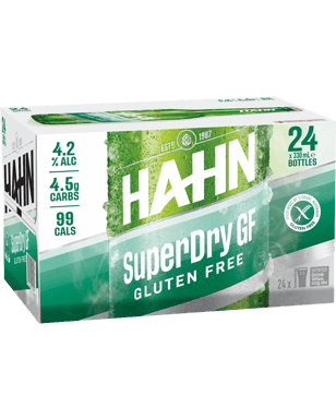 Hahn Superdry Gluten Free 330ml Bottle  24 Case