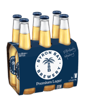 Byron Bay Brewery Premium Lager Bottles 330ml  6 Pack