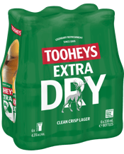 Tooheys Extra Dry Bottles 330ml  6 Pack