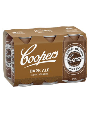 Coopers Dark Ale  Can 375ml  6 Pack