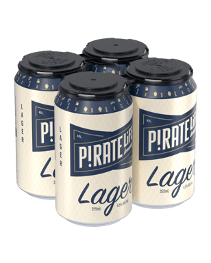 Pirate Life Brewing Lager Can 355ml  4 Pack