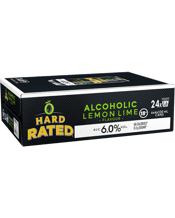 Hard Rated Hard Rated Lemon Lime 6% Cans 330ml  24 Case