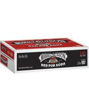 Brookvale Union Vodka Red Pub Soda 6% Cans 330ml  24 Case