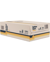 Better Beer Middy Lager 3.0% Can 355ml  24 Case