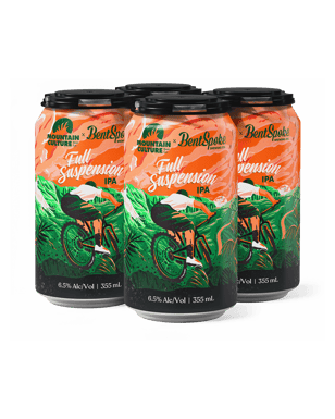 Mountain Culture Beer Co. X Bentspoke Full Suspension Ipa Cans 355ml  4 Pack