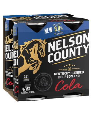 Nelson County Bourbon & Cola 9% 200ml  4 Pack