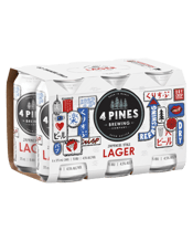 4 Pines Japanese Lager Cans 375ml  6 Pack