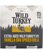 Wild Turkey Extra Age Spice Cola Can 250ml  4 Pack