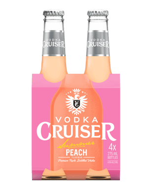 Vodka Cruiser Summer Peach Bottles 275ml  4 Pack