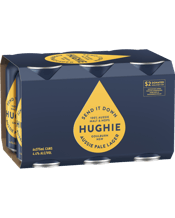 Hughie Pale Lager Cans 375ml  6 Pack