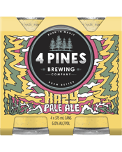 4 Pines Hazy Pale Ale Cans 375ml  4 Pack