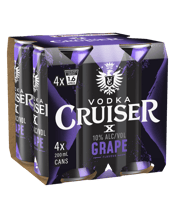 Vodka Cruiser Grape 10% Cans 200ml  4 Pack