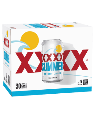 Xxxx Summer Bright Lager Cans 375ml  30 Case