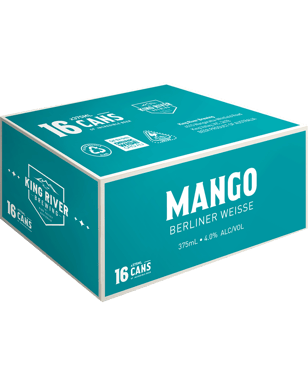 King River Brewing Mango Berliner Weisse Cans 375ml  16 Case