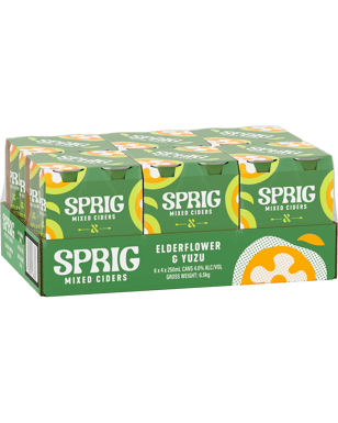 Sprig Mixed Ciders Yuzu And Elderflower 250ml  24 Case