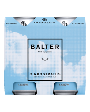 Balter Cirrostratus Low Carb Hazy Pale Ale Cans 375ml  4 Pack
