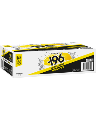 Suntory -196 Double Lemon Cans 330ml  24 Case
