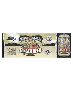 Brookvale Union Ginger Beer Cans 10 Pack 330ml  3 Case